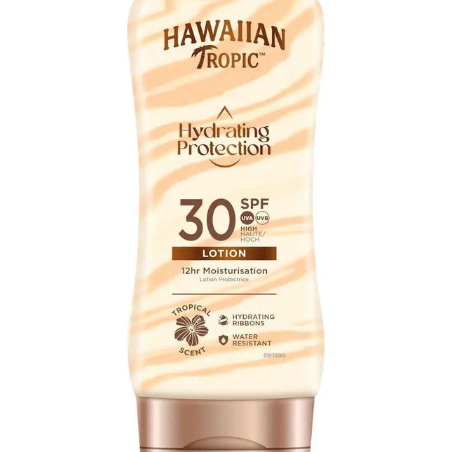 Hawaiian Tropic Loción Solar Silk Hydrating Protection Spf30 Unisex, 180 ml