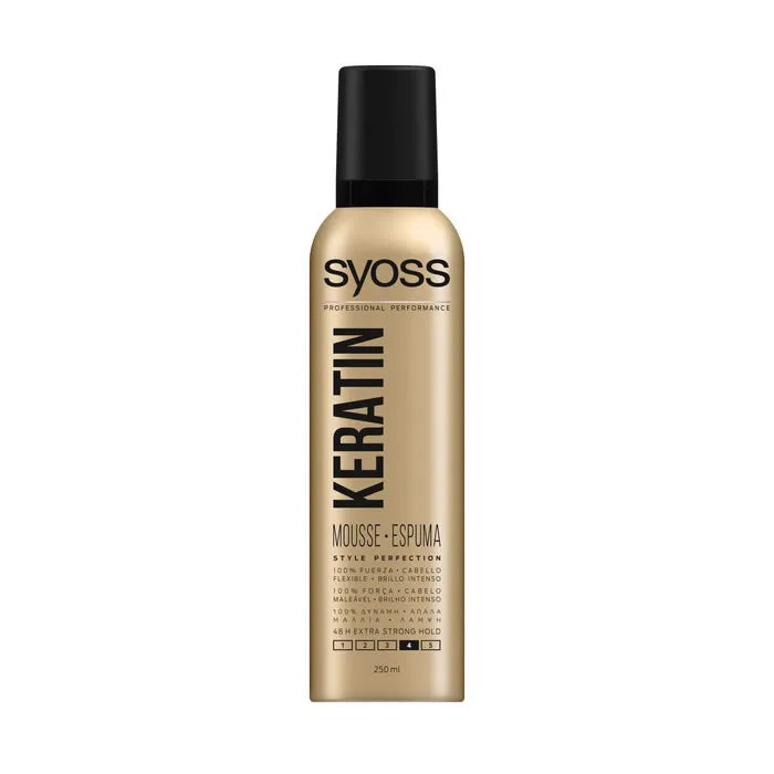Syoss Foam Hair Keratin Style Perfection Unisex, 250 ml