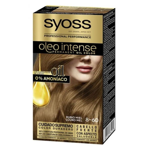 Syoss Oleo Intense Permanent Hair Color 8-60 Honey Blonde Unisex