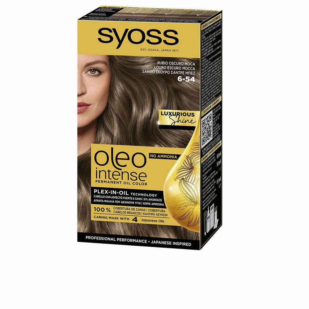 Syoss Oleo Intense Tinte Sin Amoniaco 6-54 Rubio Oscuro Mocca 5 U Unisex