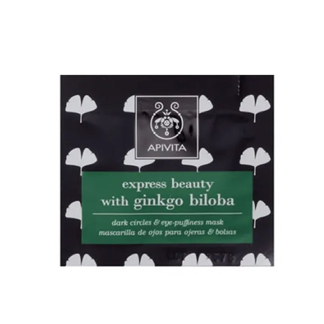 Apivita Dark Circles And Eye-Puffiness Mask With Ginkgo Biloba, 2x2 ml