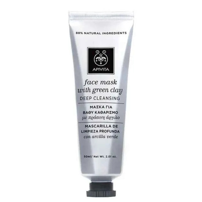 Apivita Deep Cleansing Face Mask With Green Clay Unisex, 50 ml