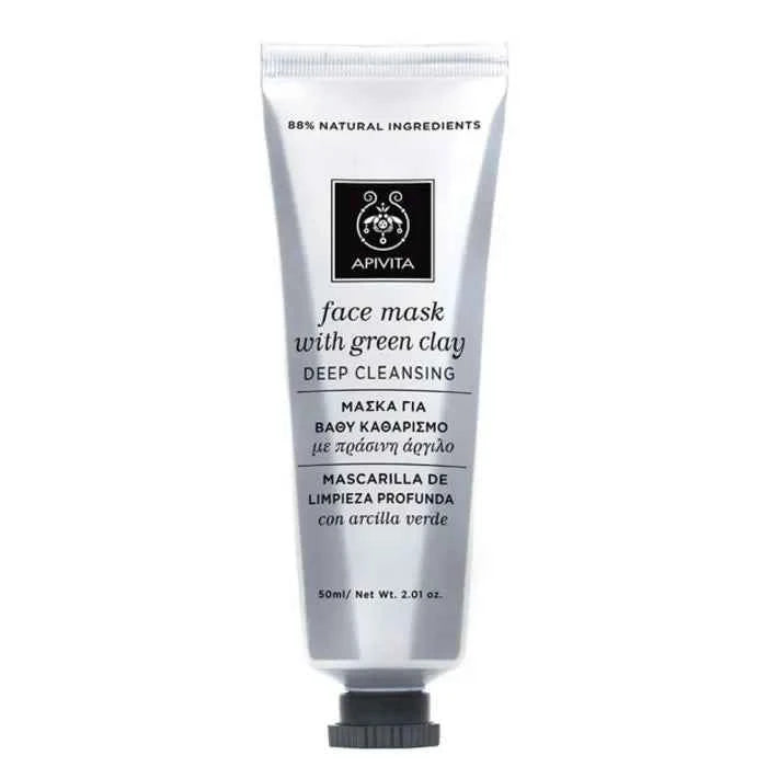 Apivita Deep Cleansing Face Mask With Green Clay Unisex, 50 ml