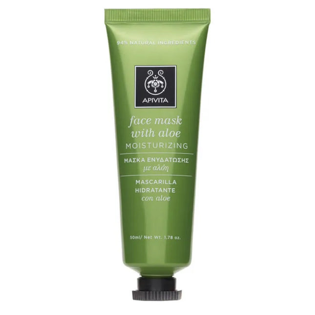 Apivita Moisturising Face Mask With Aloe Unisex, 50 ml