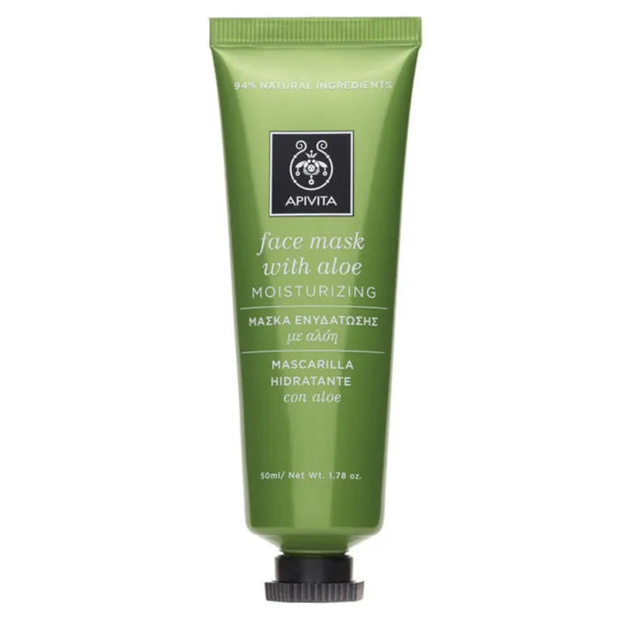 Apivita Moisturising Face Mask With Aloe Unisex, 50 ml