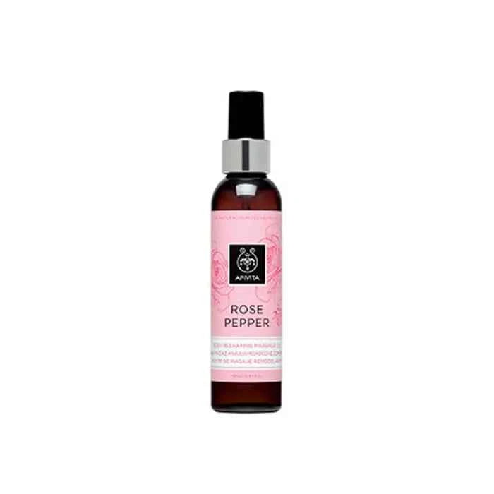 Apivita Rose Pepper Reshaping Massage Oil Unisex, 150 ml
