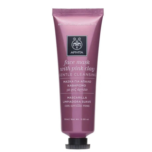 Apivita Gentle Cleansing Face Mask With Pink Clay Unisex, 50 ml