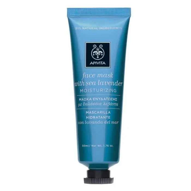 Apivita Moisturizing Face Mask With Sea Lavender Unisex, 50 ml