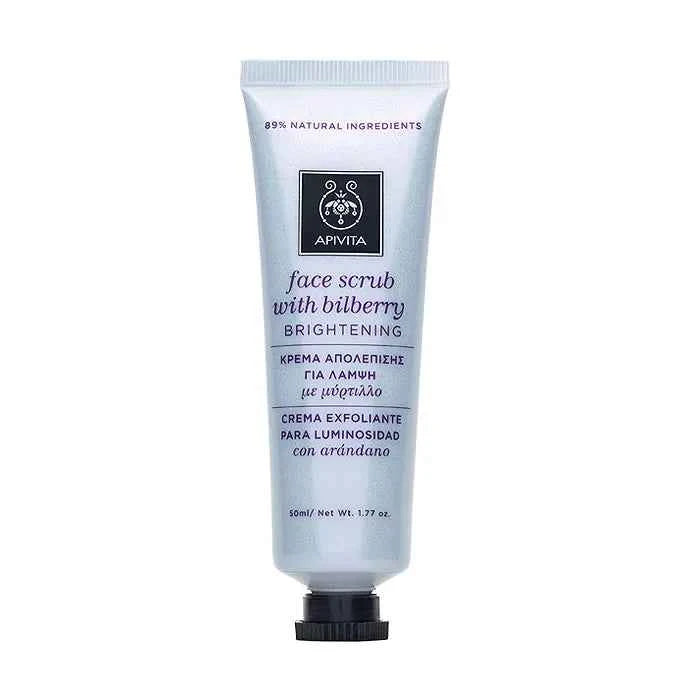 Apivita Brightening Face Scrub With Bilberry, 50 ml