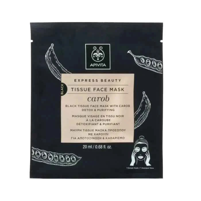 Apivita Tussue Face Mask Detox & Puridying With Carob, 20 ml