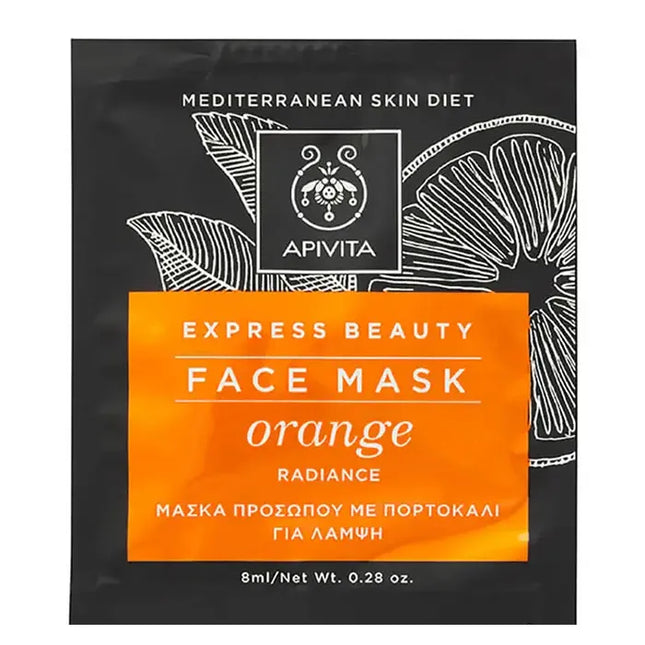Apivita Brightening Face Mask With Orange, 2x8 ml