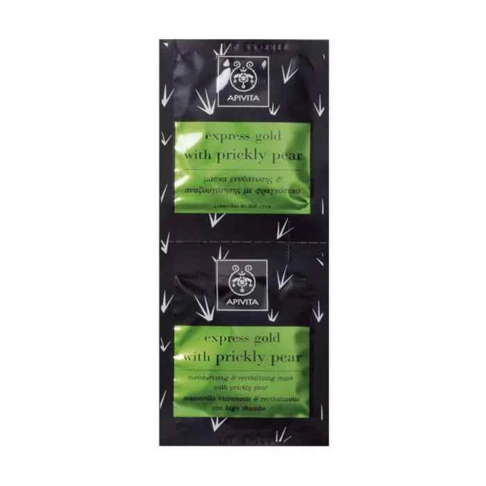 Apivita Moisturizing And Revitalizing Mask With Prickly Pear Unisex, 2x8 ml