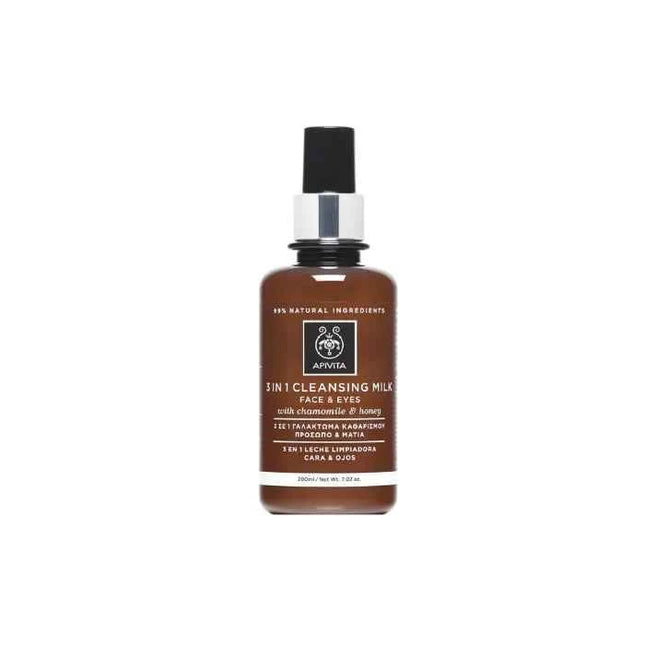 Apivita Cleansing Milk 3 In 1 Unisex, 200 ml