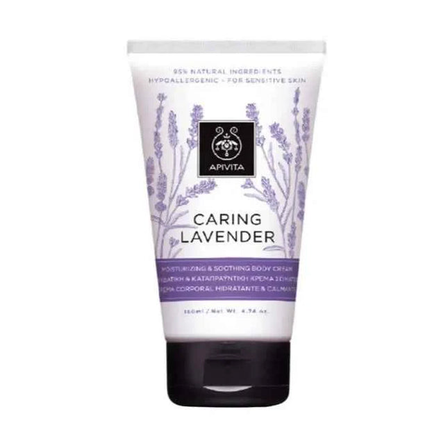 Apivita Caring Lavender Moisturizing & Soothing Body – Cream Hypoallergenic Unisex, 150 ml