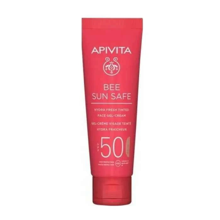 Apivita Bee Sun Hydra Fresh Tinted Face Gel – Cream SPF50 Unisex, 50 ml