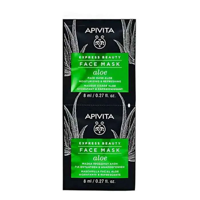 Apivita Refreshing Moisturising Mask Unisex, 2x8 ml