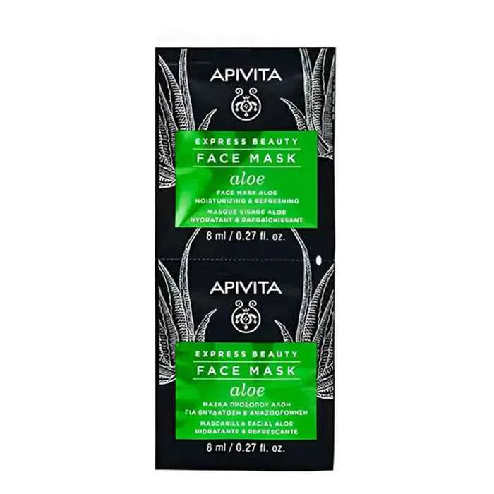 Apivita Refreshing Moisturising Mask Unisex, 2x8 ml
