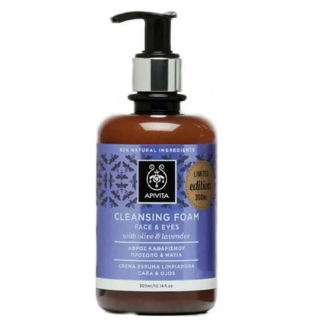 Apivita Cleansing Foam Face Unisex, 300 ml