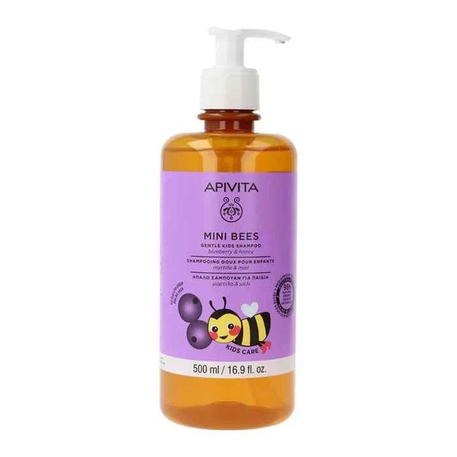 Apivita Mini Bees Children's – Shampoo Blueberry&Honey Unisex, 500 ml