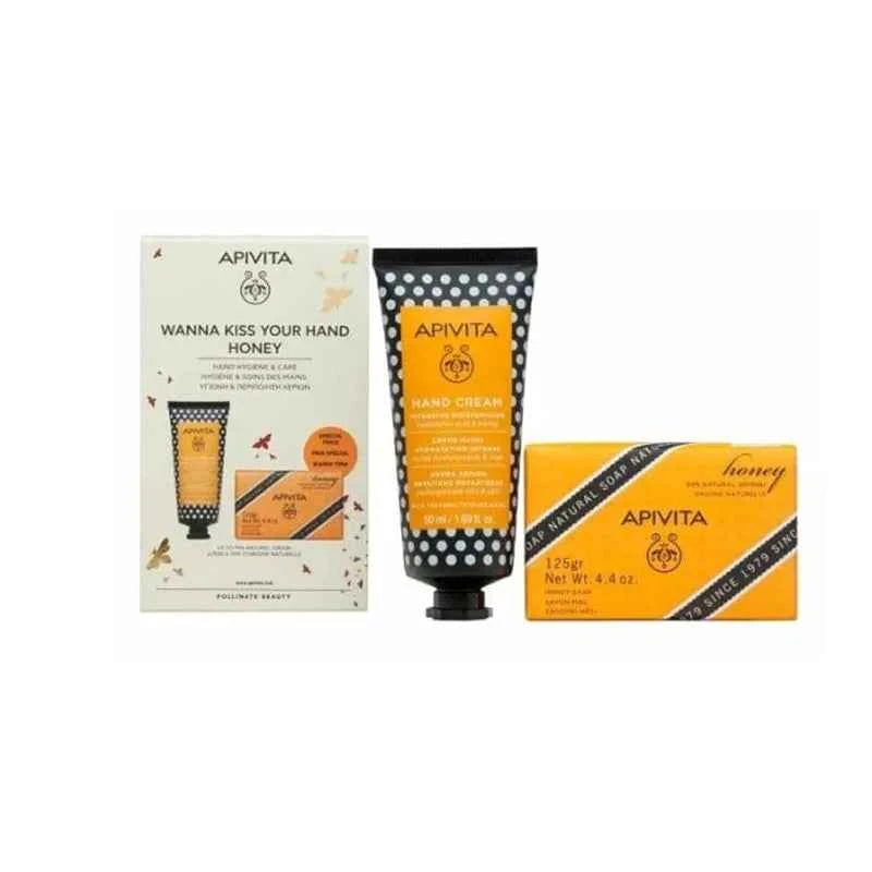 Apivita Honey Hand – Cream 50 g + Natural Solid Soap Unisex, 125 g