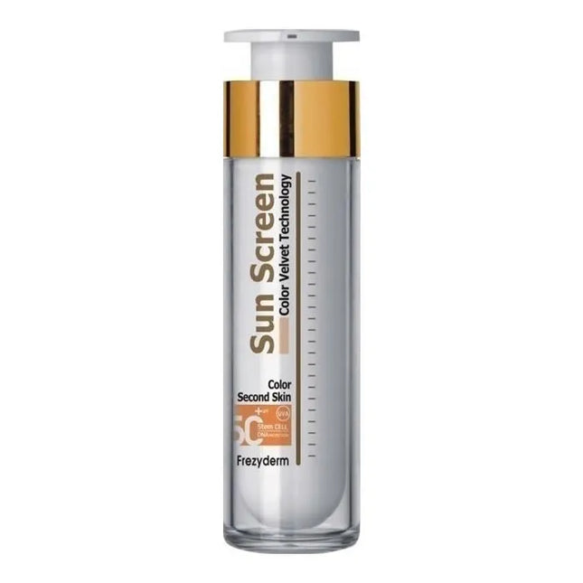 Frezyderm Sun Screen Color Velvet Face Water Resistant Spf50+ Unisex, 50 ml