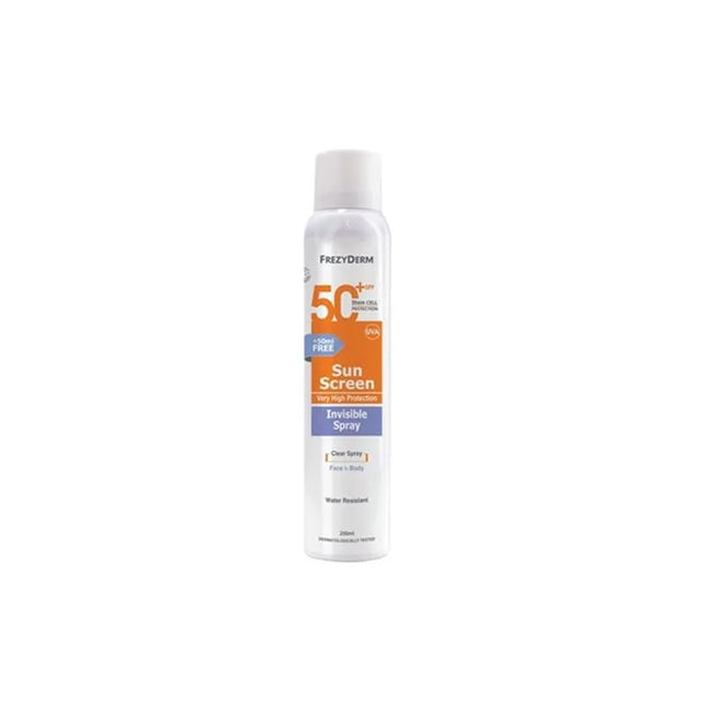 Frezyderm Sun Screen Invisible – Spray Spf50 Unisex, 200 ml