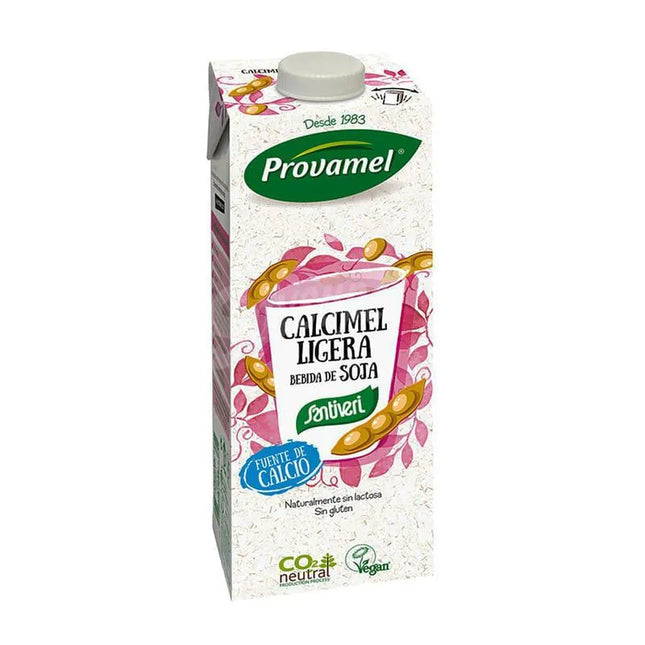 Santiveri Calcimel Ligera Soya Beverage 1 L, 12 Units