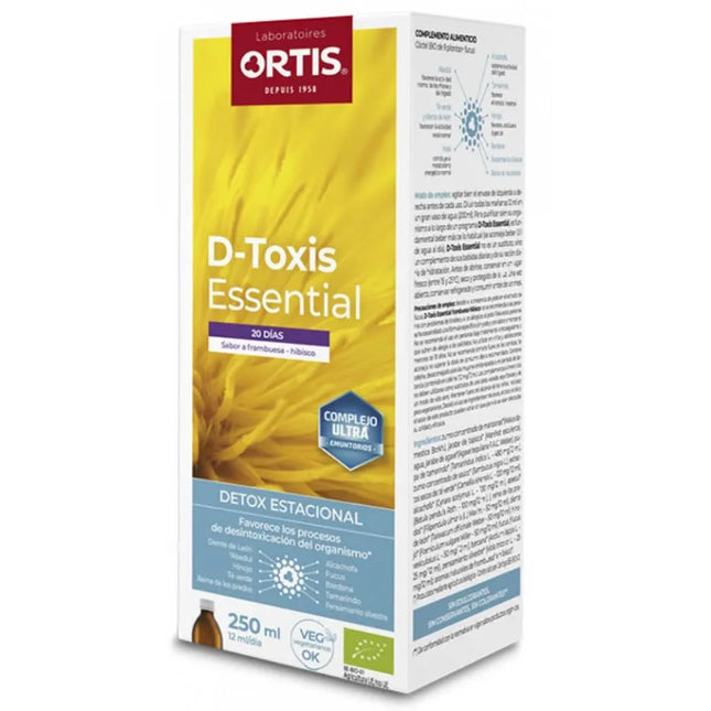 Ortis D-toxis Essential Raspberry-Hibiscus, 250 ml
