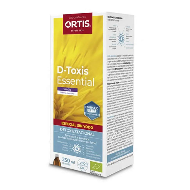 Ortis D-Toxis Essential Iodine Free Apple Bio, 250 ml