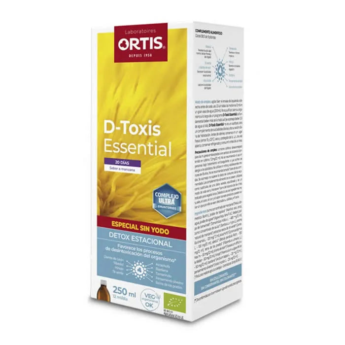 Ortis D-Toxis Essential Iodine Free Apple Bio, 250 ml