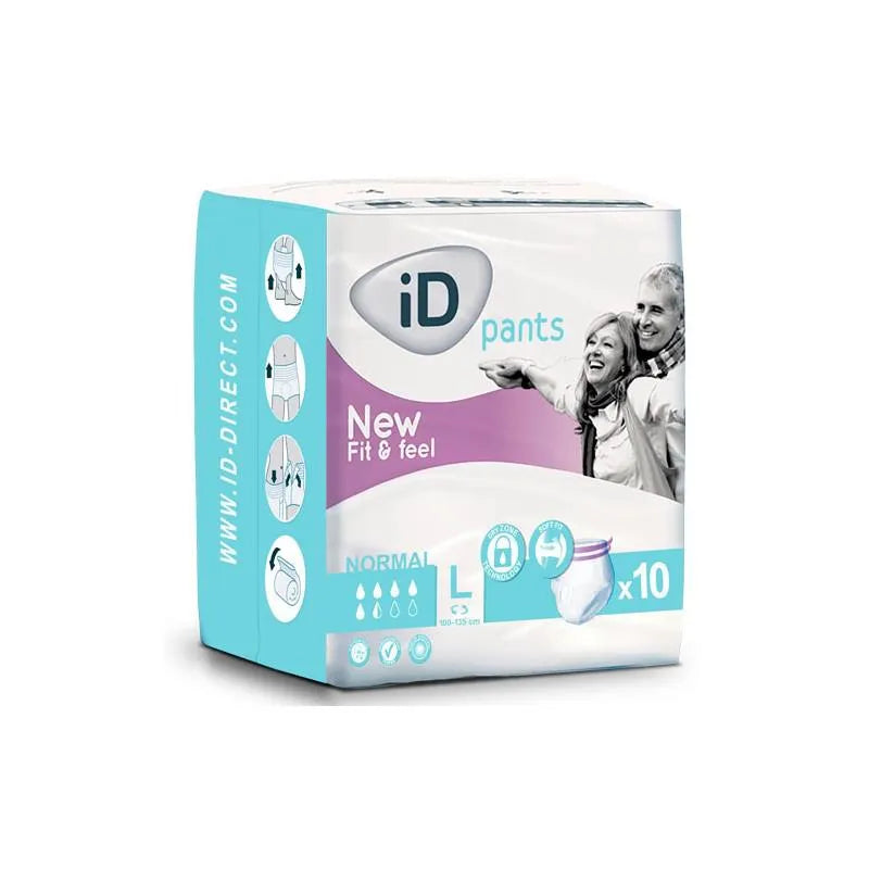 ID Pants Normal Fit y Feel L Grande, 10 Units