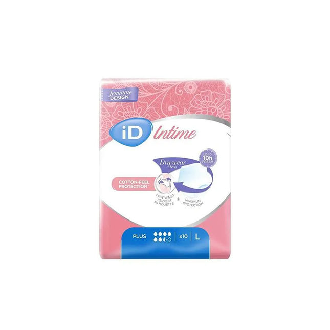 ID Intime Pañales Incontinencia Plus Talla L, 10 Units