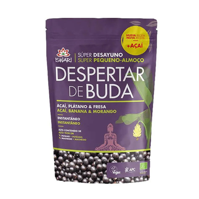 Iswari Super Desayuno Açai y Plátano Bio, 360 g