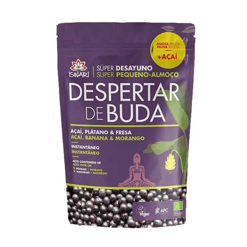 Iswari Super Desayuno Açai y Plátano Bio, 360 g