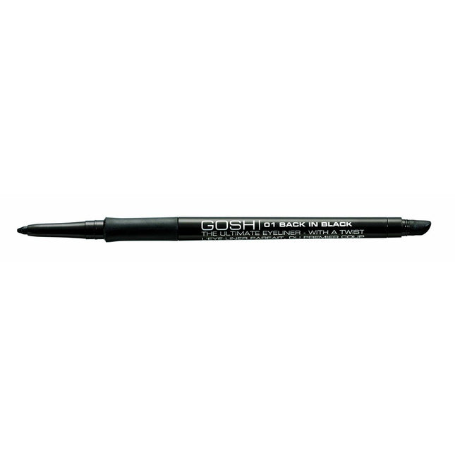 GOSH The Ultimate Eyeliner With A Twist 01 Back In Black Unisex, 0,4 g