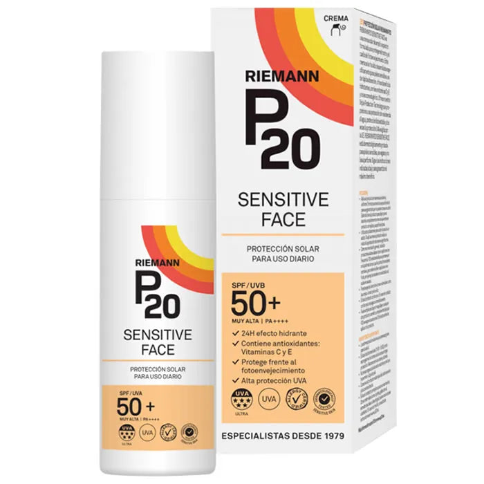 Riemann P20 Protección Solar Sensitive Face Spf50+ Unisex, 50 g