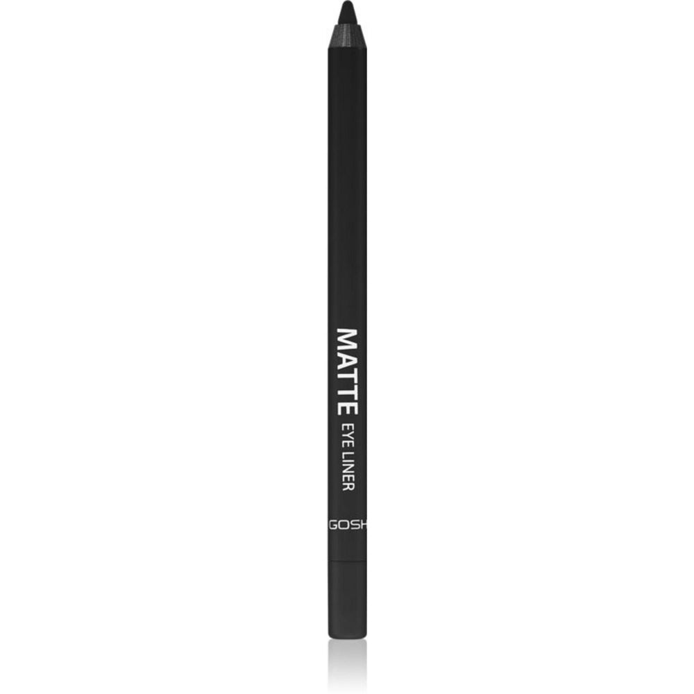 Gosh Eyeliner Pencil Pure vegan for Women, Matte, Liquid Eyeliner, 002, Matt Black, 1.2 g