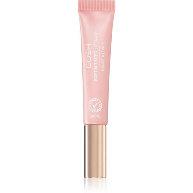 Gosh Soft'n Tinted Vegan Moisturizing – Lip Balm Unisex, 003, Rose, SPF 15, 8 ml
