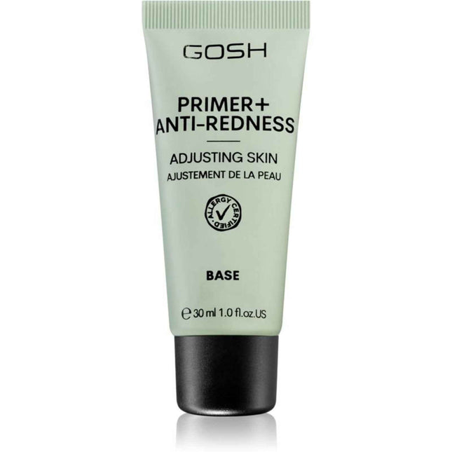 Gosh Primer+ Perfume Free Neutralizes redness – Liquid Primer for Women, 008, Anti-Redness, 30 ml