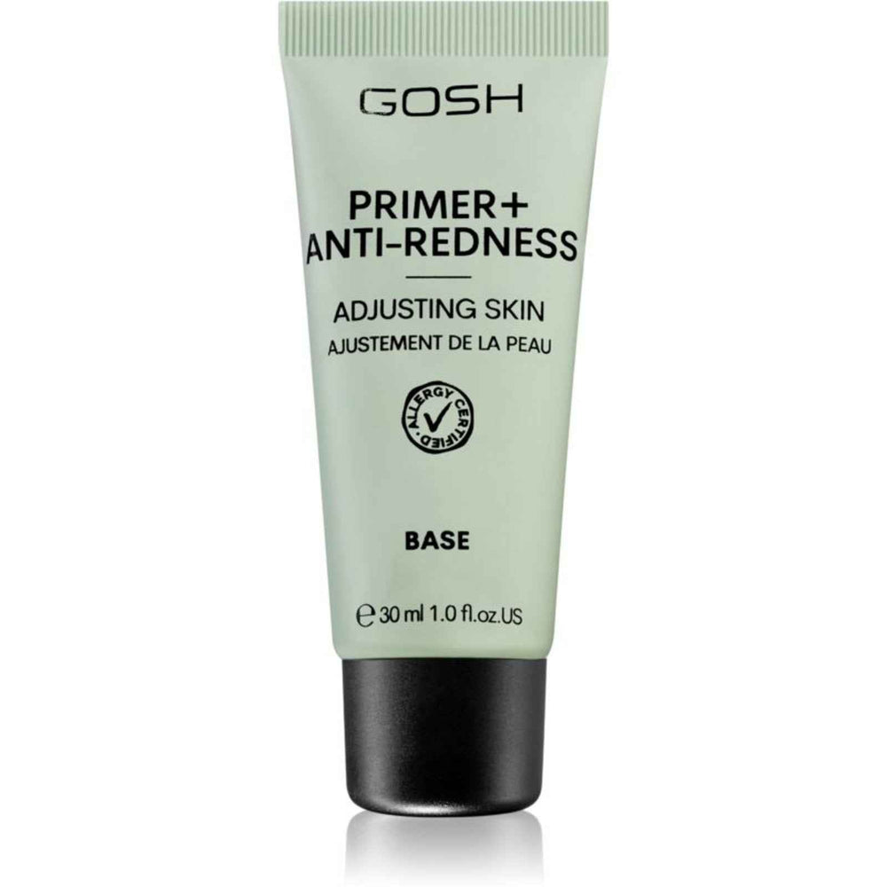 Gosh Primer+ Perfume Free Neutralizes redness – Liquid Primer for Women, 008, Anti-Redness, 30 ml