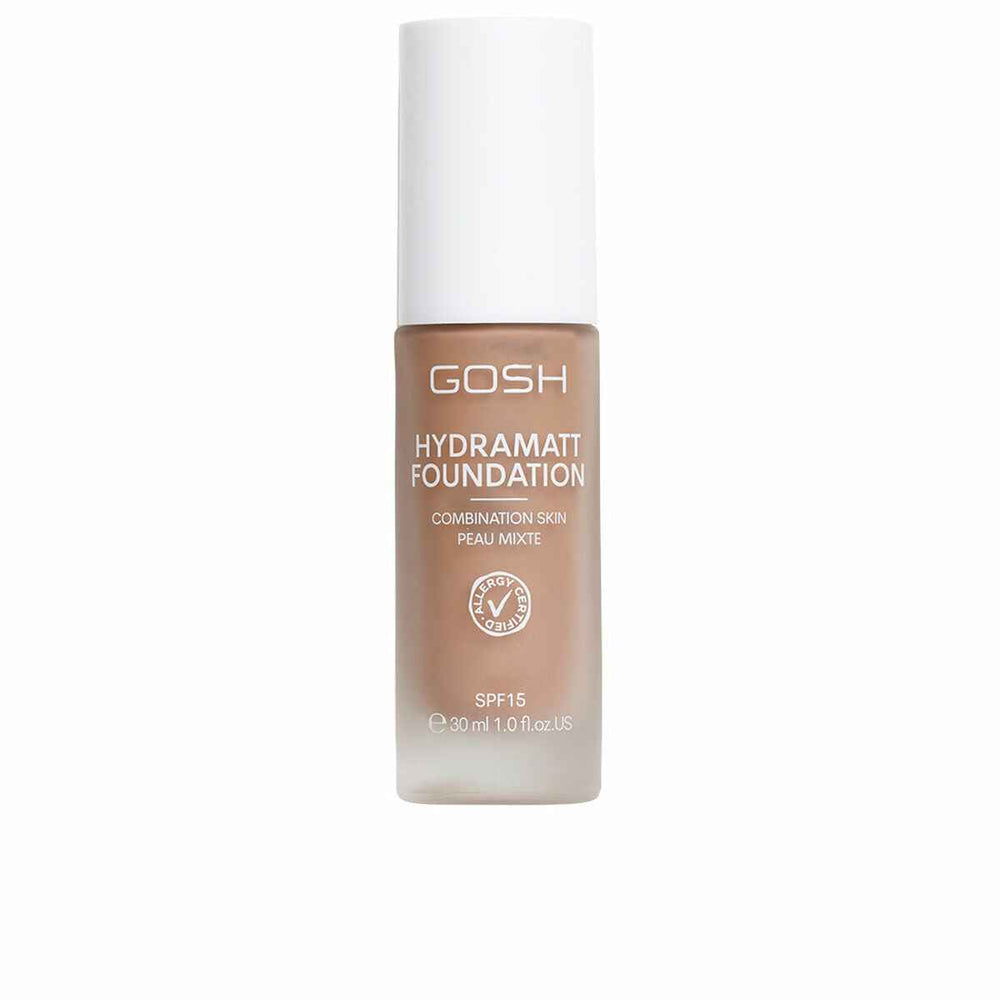 GOSH Hydramatt Base De Maquillaje Spf15 01-Medium Dark Red Unisex, 30 ml