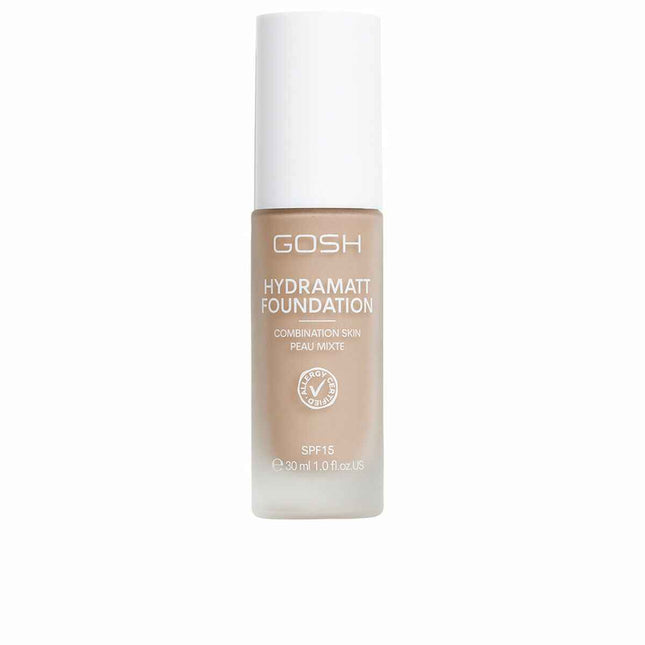 GOSH Hydramatt Base De Maquillaje Spf15 010-Light Dark-Neutral Unisex, 30 ml