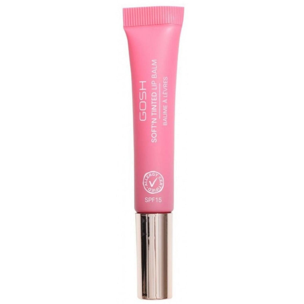 Gosh Soft'n Clear Vegan High-shine – Lip Balm for Women, 005, Pink Rose, SPF 15, 8 ml