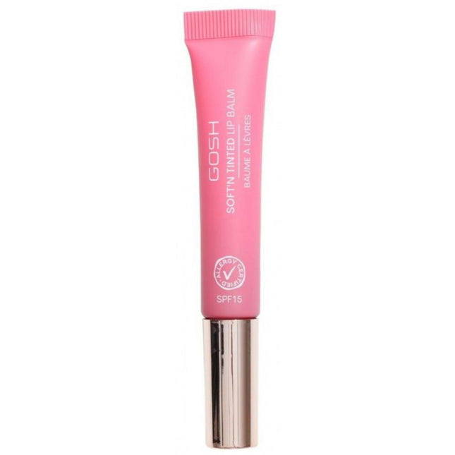 Gosh Soft'n Clear Vegan High-shine – Lip Balm for Women, 005, Pink Rose, SPF 15, 8 ml