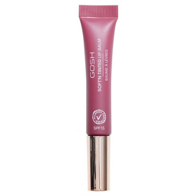 Gosh Soft'n Tinted Vegan Hydrates – Lip Balm for Women, 006, Berry, SPF 15, 8 ml