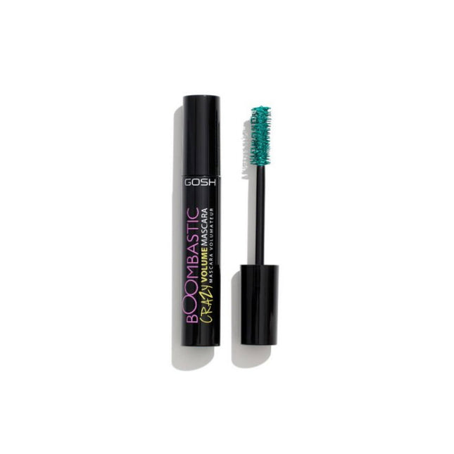 Gosh Boombastic Crazy Volumizing – Mascara for Women, 007, Green, 13 ml