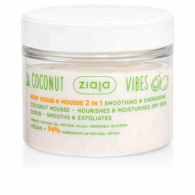 Ziaja Coconut y Orange Vibes Exfoliante Corporal y Mousse 2 En 1 Unisex, 270 ml