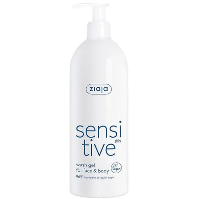 Ziaja Sensitve – Gel Limpiador Rostro y Cuerpo Para Pieles Sensible Unisex, 400 ml