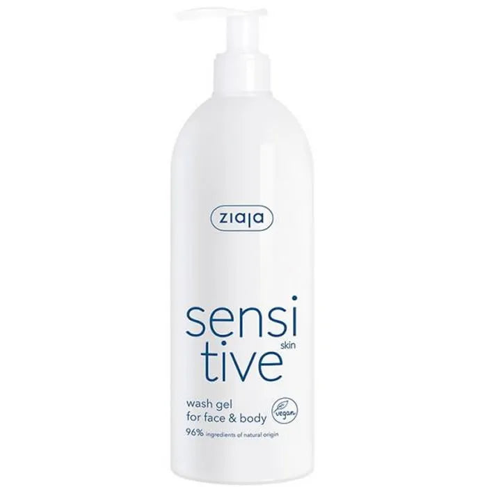 Ziaja Sensitve – Gel Limpiador Rostro y Cuerpo Para Pieles Sensible Unisex, 400 ml