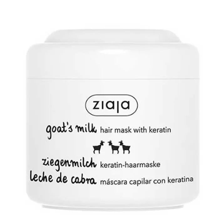 Ziaja Leche De Cabra Mascarilla Para El Cabello Fortalecedora con Keratina Unisex, 200 ml